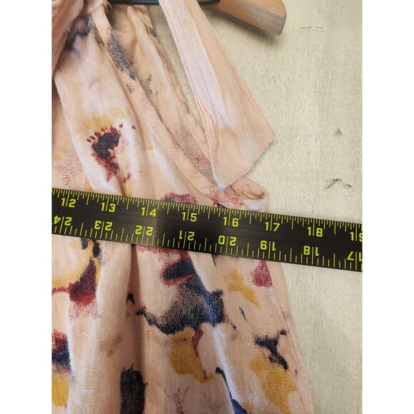 Bellambra 100% Italian Linen Halter Shift Dress SZ S Pink - Picture 8 of 9